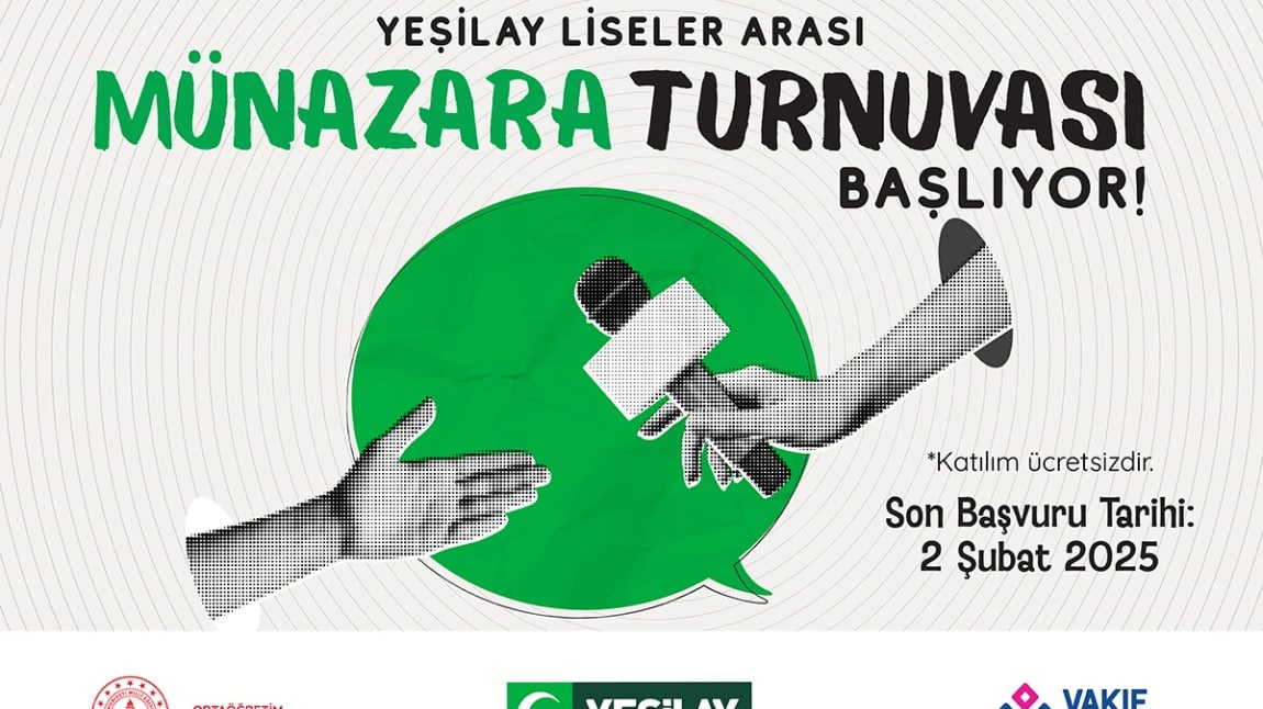 YEŞİLAY LİSELER ARASI MÜNAZARA TURNUVASI